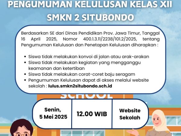 Pengumuman Kelulusan Kelas 12 Tahun Pelajaran 2024/2025