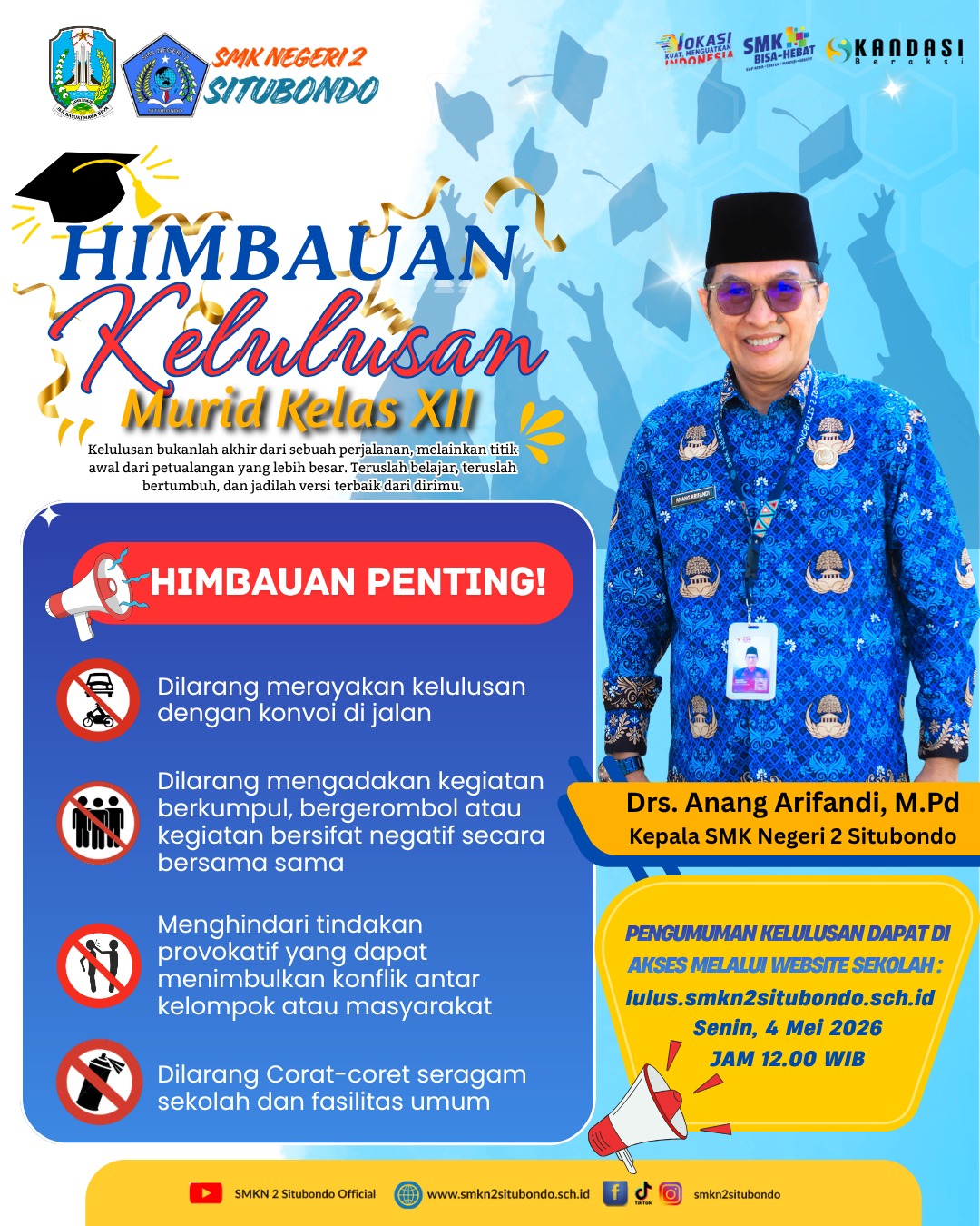 Pengumuman Kelulusan Kelas 12 Tahun Ajaran 2025/2026